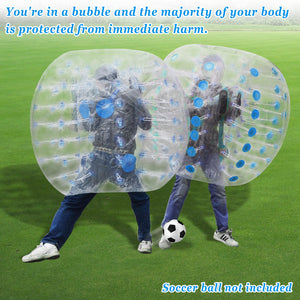 Inflatable Bumper Bubble Soccer Ball Dia 5ft(1.5m) Body Zorb Ball for Adults and Teens