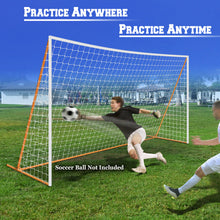 Load image into Gallery viewer, 12' x 6' Portable Sports Soccer practice Straight High impact net&door for Outdoor