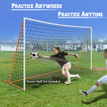 Load image into Gallery viewer, 12' x 6' Portable Sports Soccer practice Straight High impact net&door for Outdoor