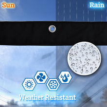 Load image into Gallery viewer, Clear PVC Tarp Sidewall COVER, Heavy Duty Multipurpose Canopy Sheet Cover, Waterproof PVC with Grommets - for Commercial, Residential, Pergola, Porch, Gazebos, Garden