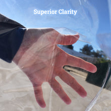 Load image into Gallery viewer, Clear PVC Tarp Sidewall COVER, Heavy Duty Multipurpose Canopy Sheet Cover, Waterproof PVC with Grommets - for Commercial, Residential, Pergola, Porch, Gazebos, Garden