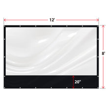 Load image into Gallery viewer, Clear PVC Tarp Sidewall COVER, Heavy Duty Multipurpose Canopy Sheet Cover, Waterproof PVC with Grommets - for Commercial, Residential, Pergola, Porch, Gazebos, Garden