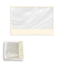 Load image into Gallery viewer, Clear PVC Tarp Sidewall COVER, Heavy Duty Multipurpose Canopy Sheet Cover, Waterproof PVC with Grommets - for Commercial, Residential, Pergola, Porch, Gazebos, Garden