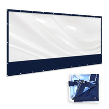 Load image into Gallery viewer, Clear PVC Tarp Sidewall COVER, Heavy Duty Multipurpose Canopy Sheet Cover, Waterproof PVC with Grommets - for Commercial, Residential, Pergola, Porch, Gazebos, Garden