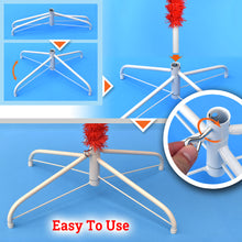 Load image into Gallery viewer, Spruce Hinged Red Christmas Tree with Metal Stand Easy Assembly for Indoor Outdoor Holiday Decoration