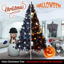 Load image into Gallery viewer, 7.5FT Artificial (Black, Red, Pink and White) Christmas Tree Premium Hinged Spruce Full Tree Branch Tips Metal Stand