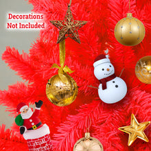 Load image into Gallery viewer, 7.5FT Artificial (Black, Red, Pink and White) Christmas Tree Premium Hinged Spruce Full Tree Branch Tips Metal Stand