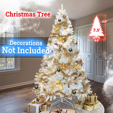 Load image into Gallery viewer, 7.5FT Artificial (Black, Red, Pink and White) Christmas Tree Premium Hinged Spruce Full Tree Branch Tips Metal Stand