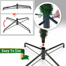 Load image into Gallery viewer, Artificial Pencil Slim Unlit Green Christmas Tree Tall Skinny Hinged Full Xmas Tree Perfect for Holiday Outdoor and Indoor Decor