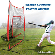 Load image into Gallery viewer, 7'x7' Portable Baseball Net Soft Toss Cages Sport Play Indoor Outdoor Elevated