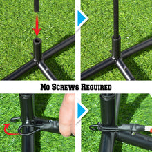 Load image into Gallery viewer, 7'x7' Portable Baseball Net Soft Toss Cages Sport Play Indoor Outdoor Elevated
