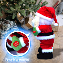 Load image into Gallery viewer, Singing Dancing Electric Santa Claus Toy Xmas Musical Shaking Plush Decorations Gifts for Kids