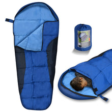 Load image into Gallery viewer, 65x25.6 Inch Portable Warm Sleeping Bag for Child and Mummy