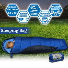 Load image into Gallery viewer, 65x25.6 Inch Portable Warm Sleeping Bag for Child and Mummy