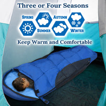Load image into Gallery viewer, 65x25.6 Inch Portable Warm Sleeping Bag for Child and Mummy