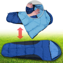 Load image into Gallery viewer, 65x25.6 Inch Portable Warm Sleeping Bag for Child and Mummy