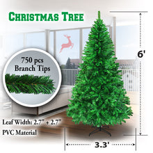 Load image into Gallery viewer, New Christmas Tree 6ft with Sturdy Metal leg Xmas Full Pine Spruce