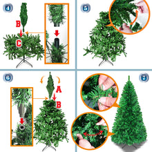 Load image into Gallery viewer, New Christmas Tree 6ft with Sturdy Metal leg Xmas Full Pine Spruce