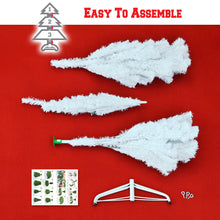 Load image into Gallery viewer, Christmas Tree 6FT Steel Base Xmas WHITE NATURAL unlit pine