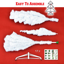 Load image into Gallery viewer, Christmas Tree 7FT Steel Base Xmas WHITE NATURAL unlit pine