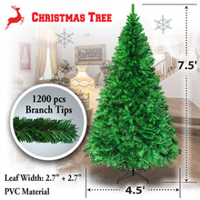 Load image into Gallery viewer, New Christmas Tree 7.5 ft with Sturdy Metal leg Xmas Full Pine Spruce
