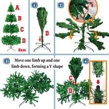 Load image into Gallery viewer, New Christmas Tree 7.5 ft with Sturdy Metal leg Xmas Full Pine Spruce