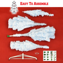 Load image into Gallery viewer, Christmas Tree 7.5FT Steel Base Xmas WHITE NATURAL unlit pine