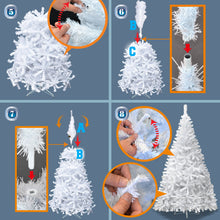 Load image into Gallery viewer, Christmas Tree 7.5FT Steel Base Xmas WHITE NATURAL unlit pine
