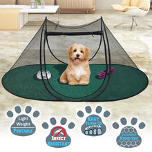 Load image into Gallery viewer, Pop Up Portable Pet Fun Play Puppy Dog Cat Kitten Mesh Tent