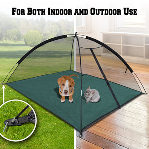 Indoor Outdoor Portable Cat Dog Puppy Play Exercise Pen Pet Tent House Crate