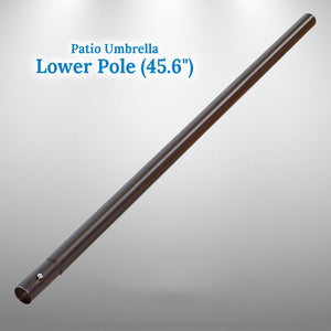 Outdoor Patio Umbrella Replacement Lower Pole (45.6")