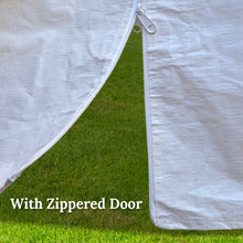 Load image into Gallery viewer, 10x20' Full Sidewalls Carport Canopy Replacement  with Zipper Door