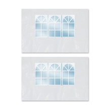 Load image into Gallery viewer, Sidewalls 10' L X6.4' W Size Side Panel for 10' X 10' Tent Outdoor Replacement Sidewall with Windows (White)