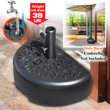 Load image into Gallery viewer, Half Round Semicircle Umbrella Heavy Holder Base Stand for Half Patio