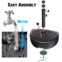 Load image into Gallery viewer, Half Round Semicircle Umbrella Heavy Holder Base Stand for Half Patio