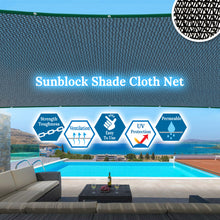 Load image into Gallery viewer, 80% Sunblock Fabric Shade Cloth Net Mesh Shade for Plant Greenhouse Barn Pool