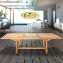 Load image into Gallery viewer, KINGTEAK Outdoor Patio Teak Wood Extending Table ( Local Pickup Only)
