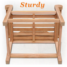 Load image into Gallery viewer, Teak 40" teak  Marlboro Lutyen Outdoor Bench Chair(local pick up)