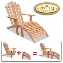 Load image into Gallery viewer, Adirondack Chair and Footstool Set  Patio Deck Garden Lounge Outdoor Furniture(Local Pickup Only)