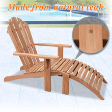 Load image into Gallery viewer, Adirondack Chair and Footstool Set  Patio Deck Garden Lounge Outdoor Furniture(Local Pickup Only)