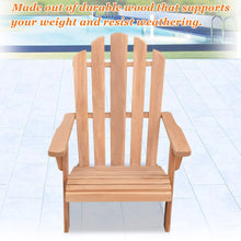 Load image into Gallery viewer, Adirondack Chair and Footstool Set  Patio Deck Garden Lounge Outdoor Furniture(Local Pickup Only)