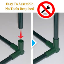 Load image into Gallery viewer, Outdoor Mini Garden Greenhouse for Plants Vegetables Flowers with PVC Cover- 27" H x 21" W x 27" L