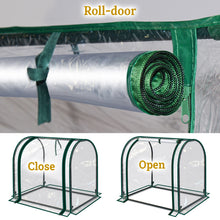 Load image into Gallery viewer, Outdoor Mini Garden Greenhouse for Plants Vegetables Flowers with PVC Cover- 27" H x 21" W x 27" L