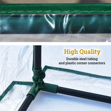 Load image into Gallery viewer, Outdoor Mini Garden Greenhouse for Plants Vegetables Flowers with PVC Cover- 27" H x 21" W x 27" L