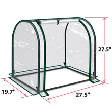 Load image into Gallery viewer, Outdoor Mini Garden Greenhouse for Plants Vegetables Flowers with PVC Cover- 27" H x 21" W x 27" L
