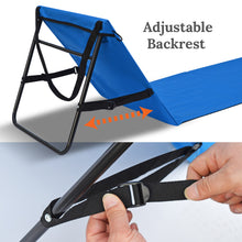 Load image into Gallery viewer, 19x57 inch Portable Reclining Lounger Beach Chair