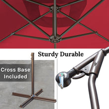 Load image into Gallery viewer, STRONG CAMEL 10x6.5ft Rectangle Cantilever Sunshade Hanging Patio Umbrella
