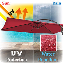 Load image into Gallery viewer, STRONG CAMEL 10x6.5ft Rectangle Cantilever Sunshade Hanging Patio Umbrella