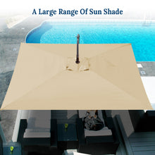 Load image into Gallery viewer, STRONG CAMEL 10x6.5ft Rectangle Cantilever Sunshade Hanging Patio Umbrella