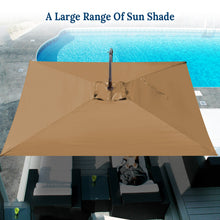 Load image into Gallery viewer, STRONG CAMEL 10x6.5ft Rectangle Cantilever Sunshade Hanging Patio Umbrella